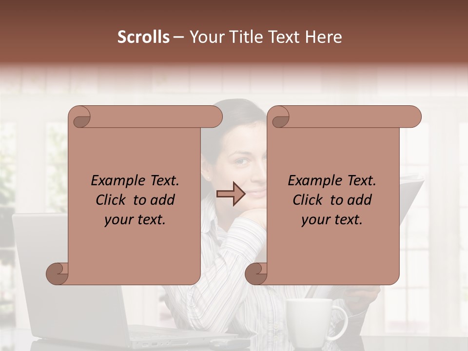 Telework Notebook Domestic PowerPoint Template