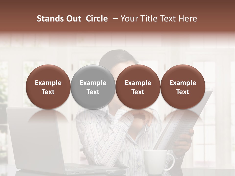 Telework Notebook Domestic PowerPoint Template