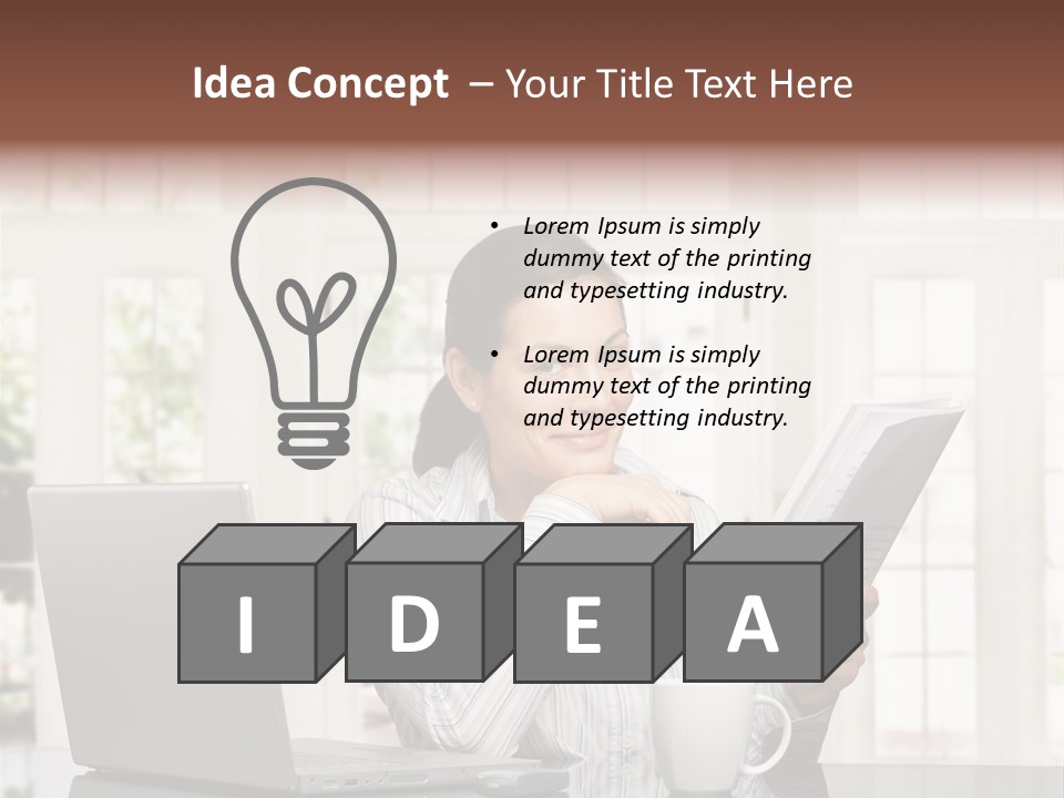 Telework Notebook Domestic PowerPoint Template