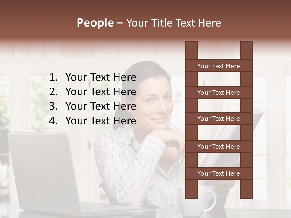 Telework Notebook Domestic PowerPoint Template