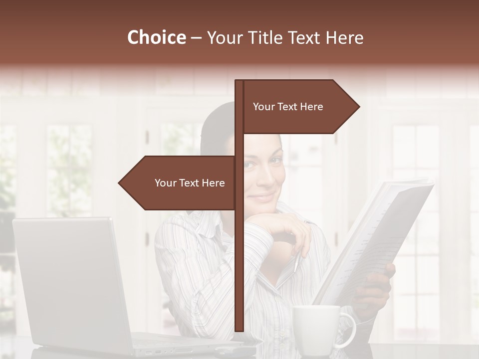 Telework Notebook Domestic PowerPoint Template