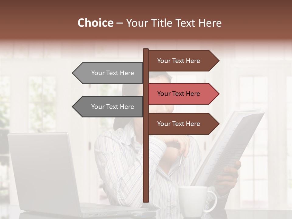 Telework Notebook Domestic PowerPoint Template