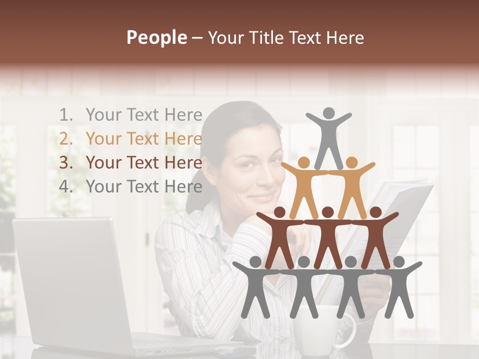 Telework Notebook Domestic PowerPoint Template
