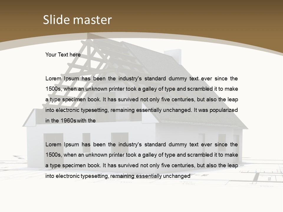 Study Dwelling Trade PowerPoint Template