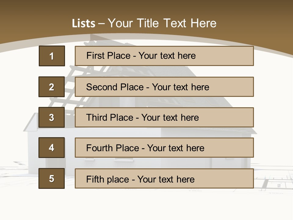 Study Dwelling Trade PowerPoint Template