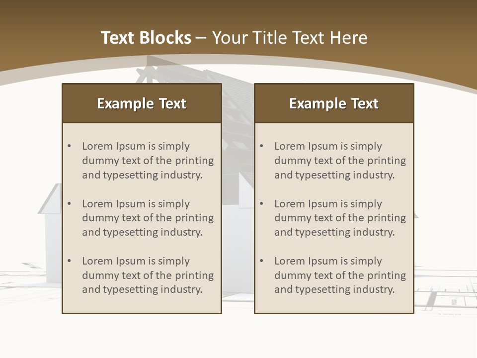 Study Dwelling Trade PowerPoint Template