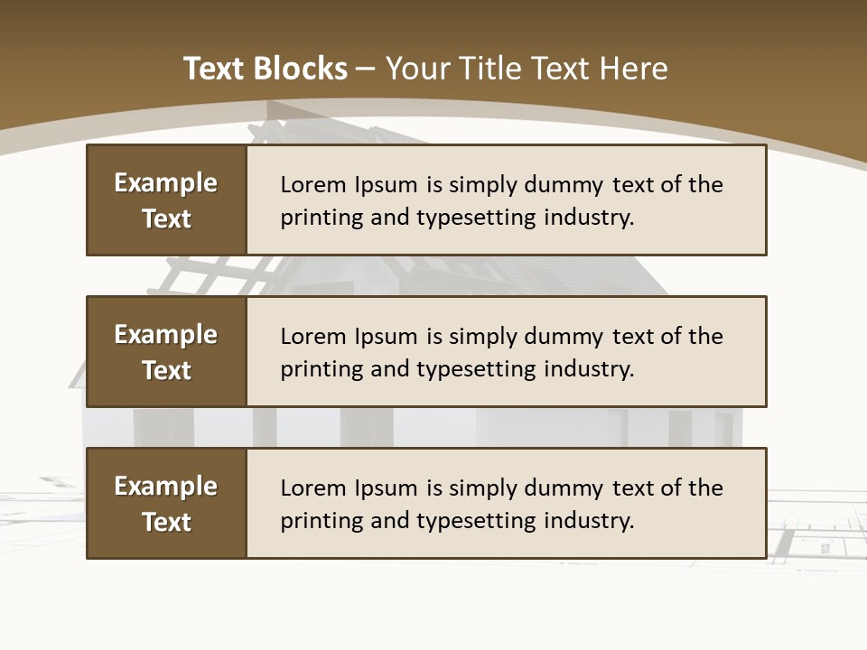 Study Dwelling Trade PowerPoint Template