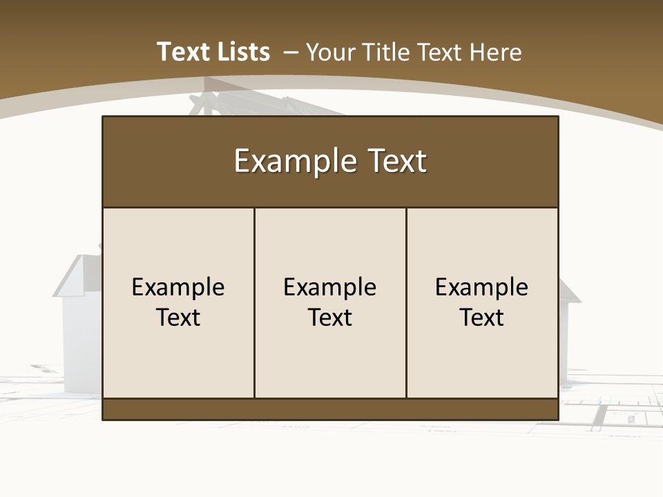 Study Dwelling Trade PowerPoint Template
