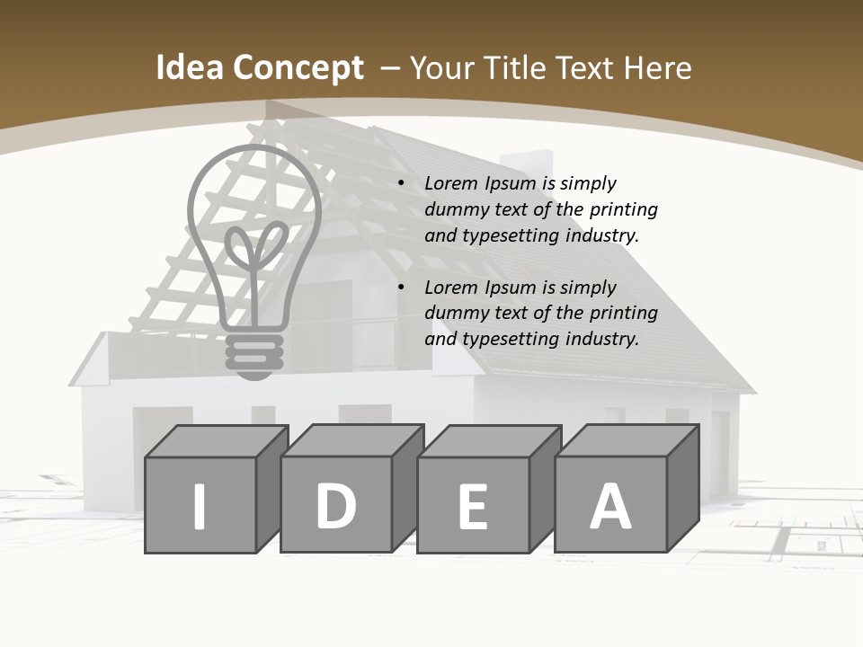 Study Dwelling Trade PowerPoint Template