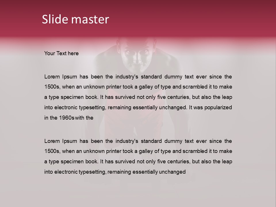 Handsome Strength Position PowerPoint Template