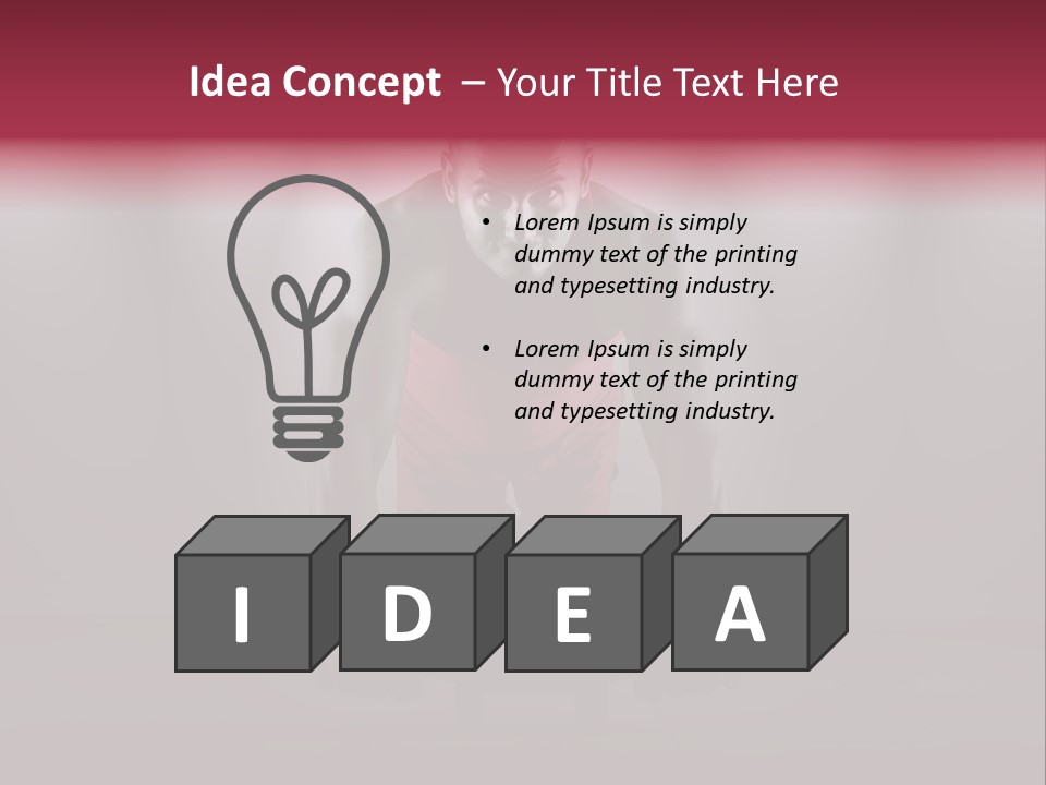 Handsome Strength Position PowerPoint Template