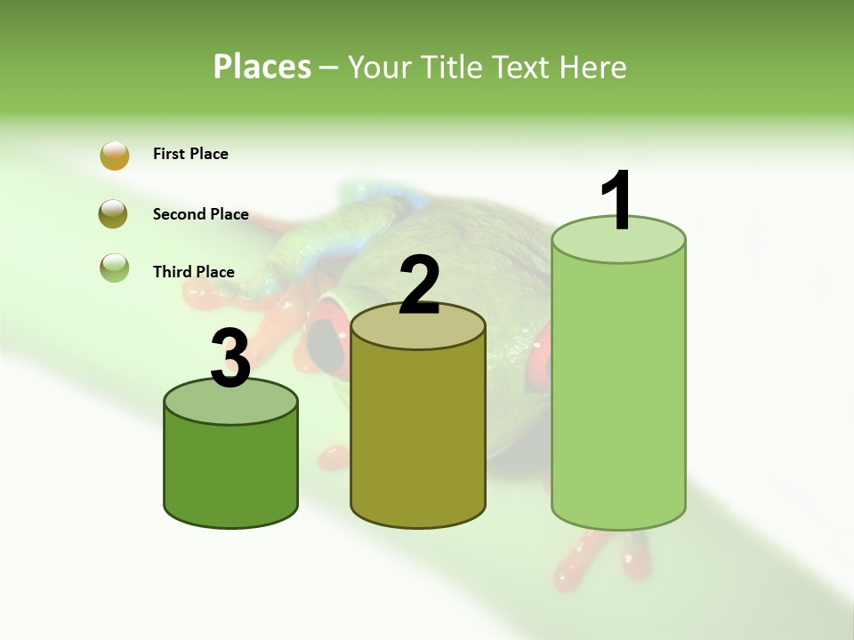 Isolated On White Looking Close Up PowerPoint Template