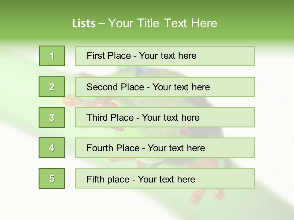 Isolated On White Looking Close Up PowerPoint Template