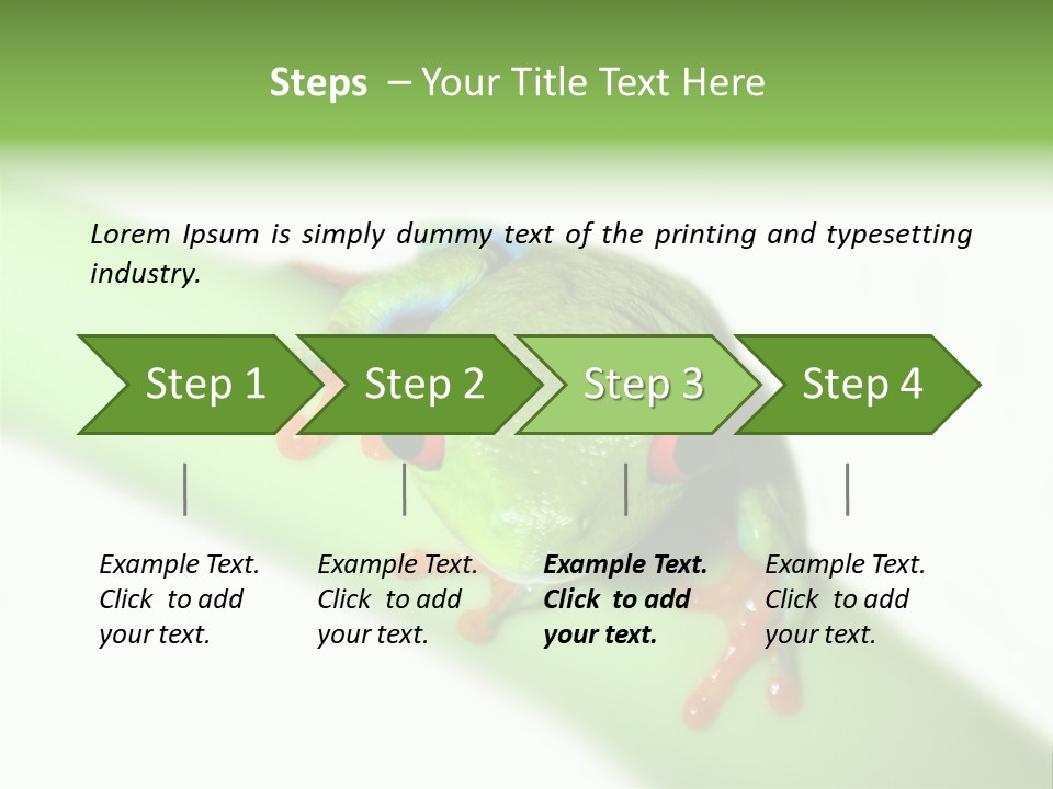 Isolated On White Looking Close Up PowerPoint Template