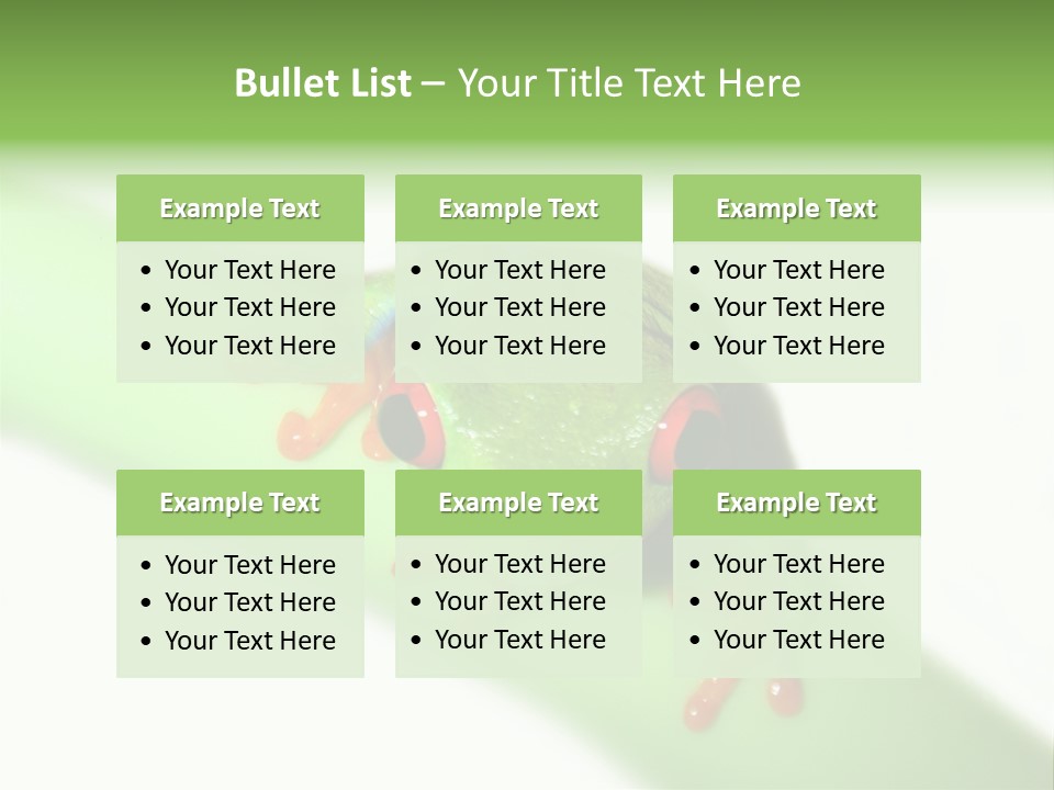 Isolated On White Looking Close Up PowerPoint Template