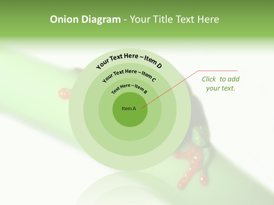 Isolated On White Looking Close Up PowerPoint Template