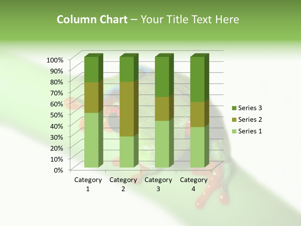 Isolated On White Looking Close Up PowerPoint Template