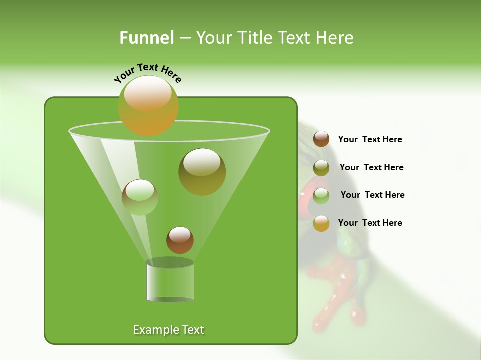 Isolated On White Looking Close Up PowerPoint Template