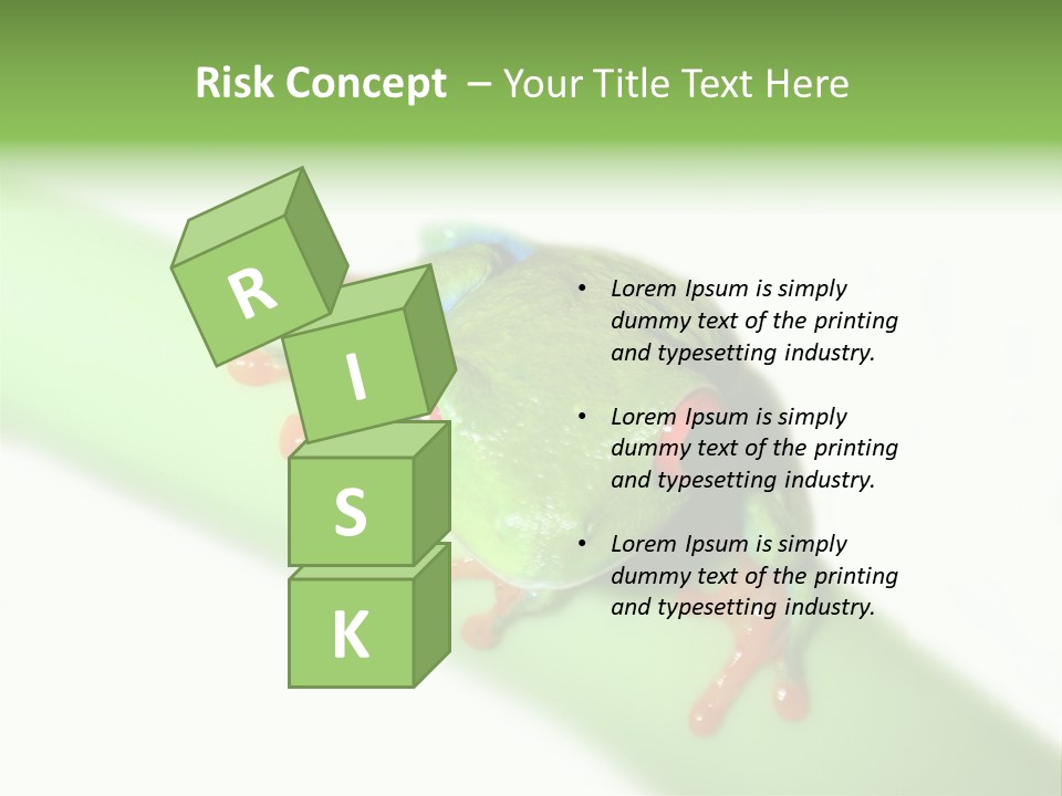 Isolated On White Looking Close Up PowerPoint Template