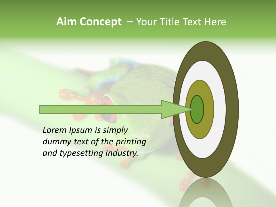 Isolated On White Looking Close Up PowerPoint Template