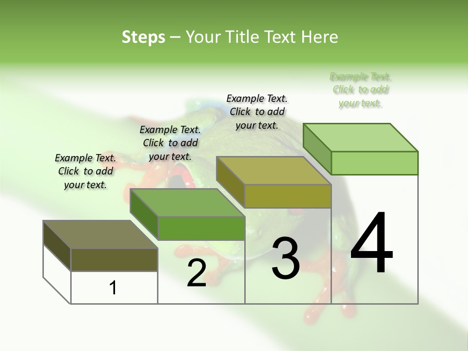 Isolated On White Looking Close Up PowerPoint Template