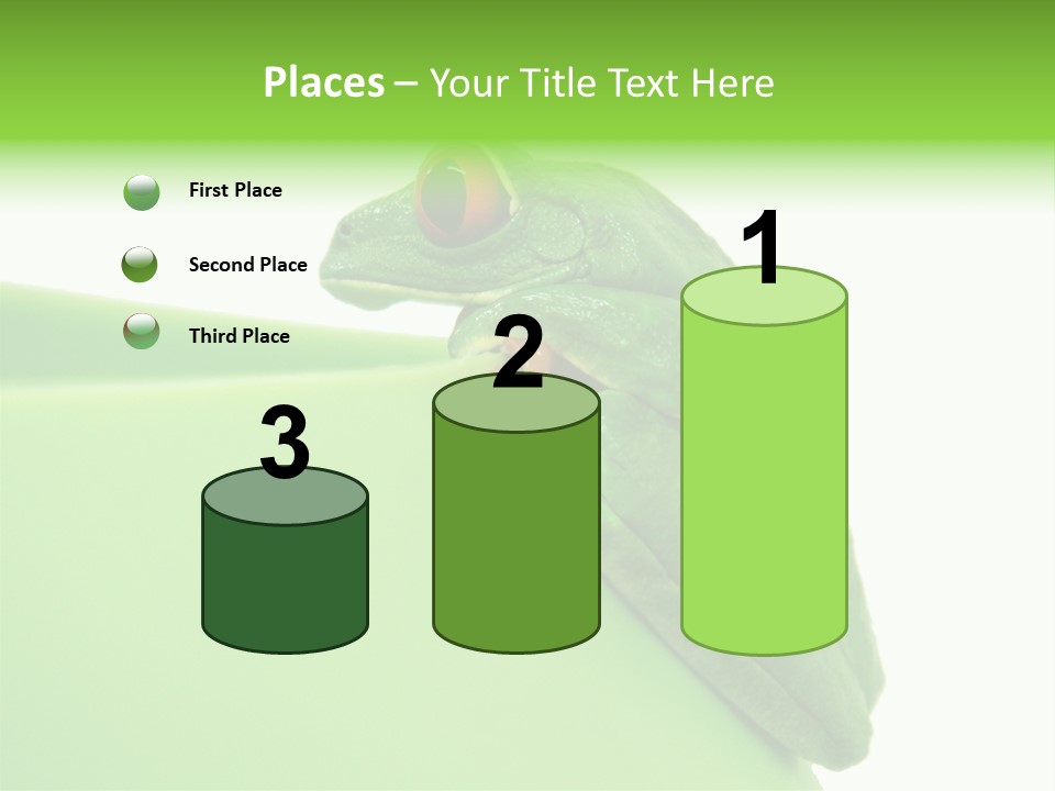 Isolated Animal Green PowerPoint Template