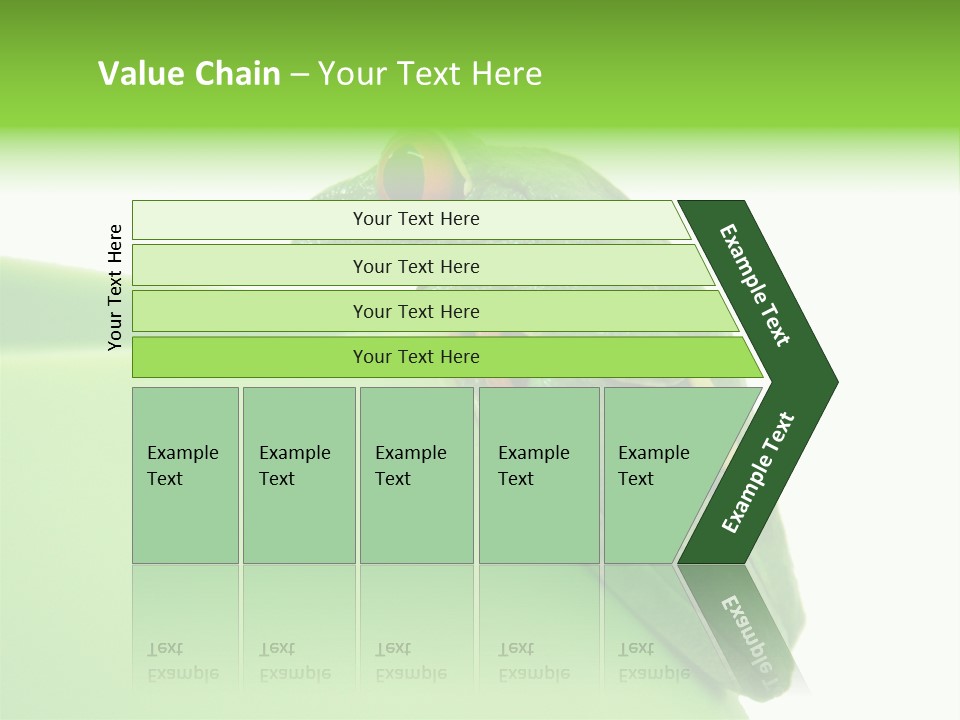 Isolated Animal Green PowerPoint Template