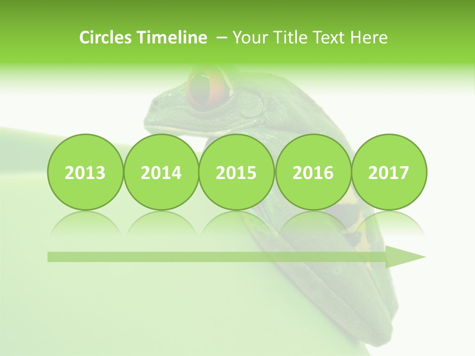 Isolated Animal Green PowerPoint Template