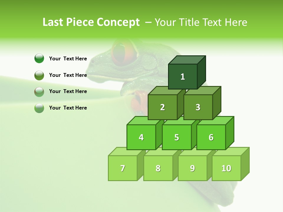 Isolated Animal Green PowerPoint Template