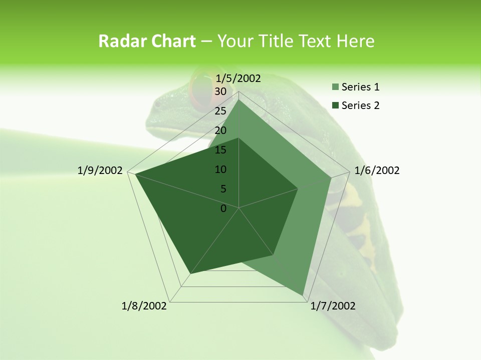 Isolated Animal Green PowerPoint Template