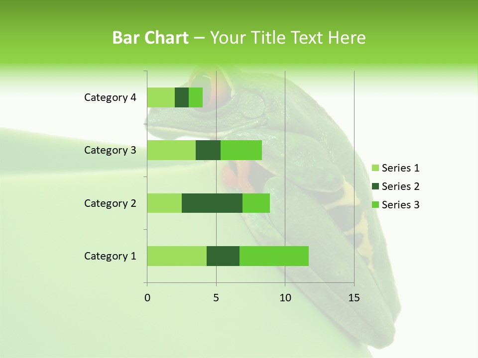 Isolated Animal Green PowerPoint Template