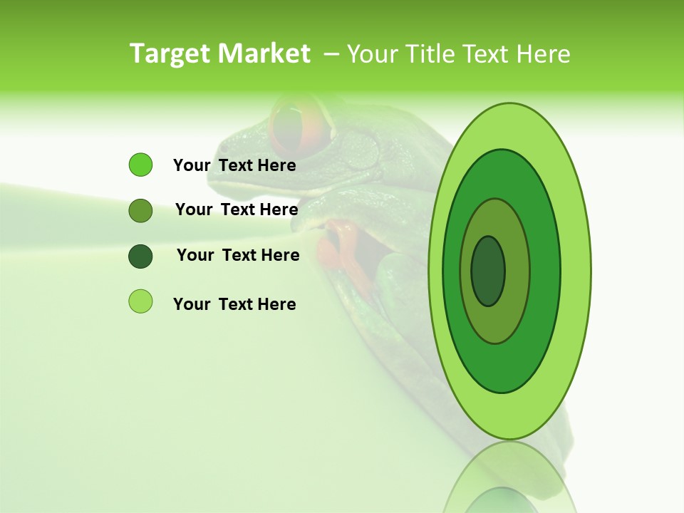 Isolated Animal Green PowerPoint Template