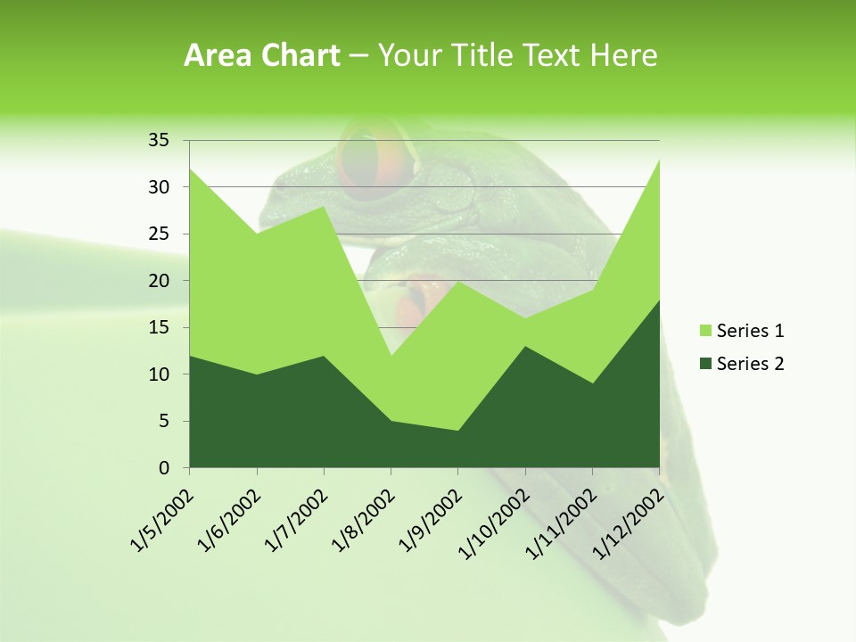 Isolated Animal Green PowerPoint Template