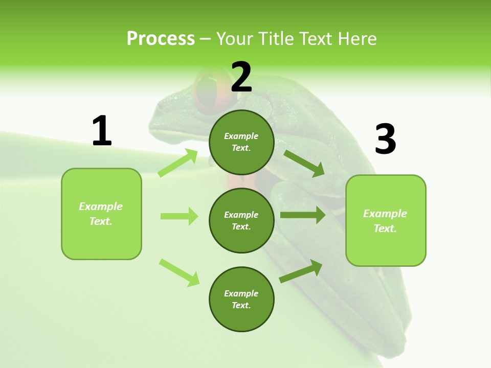 Isolated Animal Green PowerPoint Template
