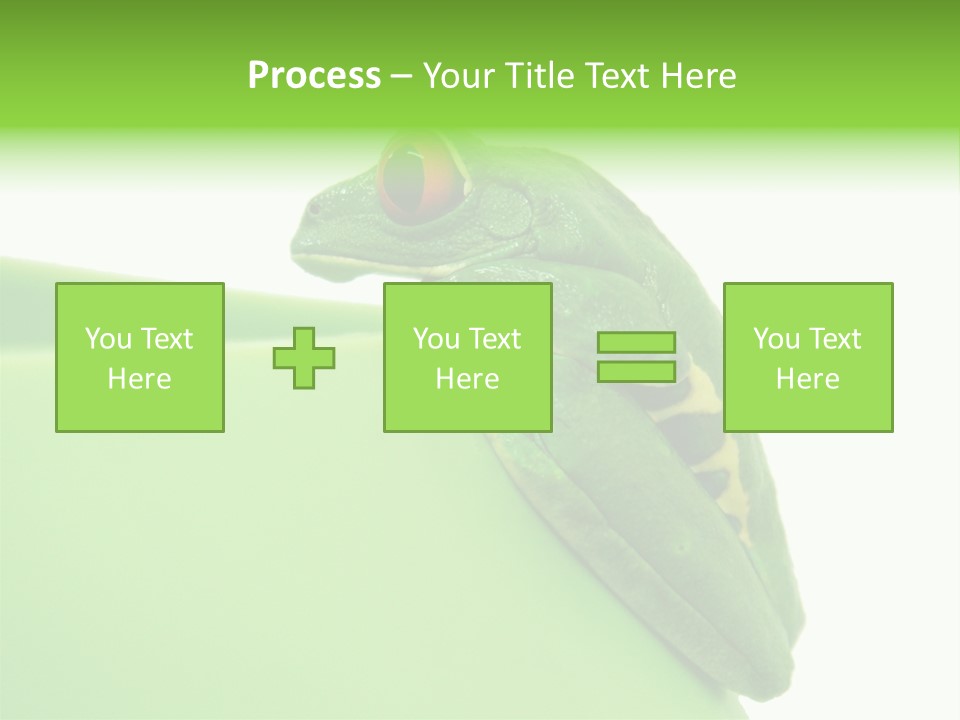 Isolated Animal Green PowerPoint Template