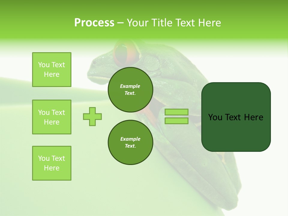 Isolated Animal Green PowerPoint Template