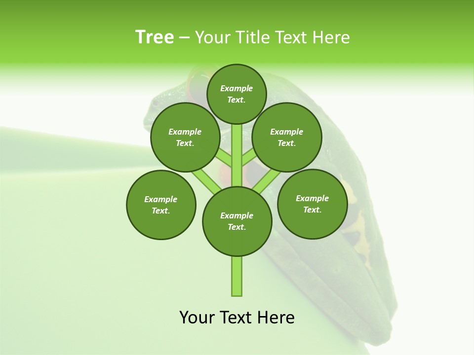 Isolated Animal Green PowerPoint Template