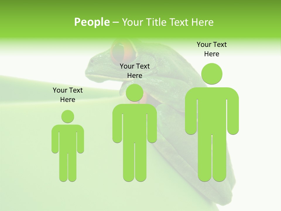 Isolated Animal Green PowerPoint Template