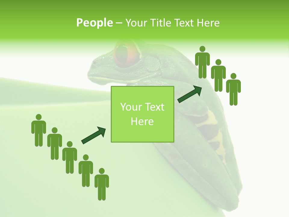 Isolated Animal Green PowerPoint Template