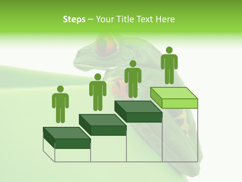 Isolated Animal Green PowerPoint Template