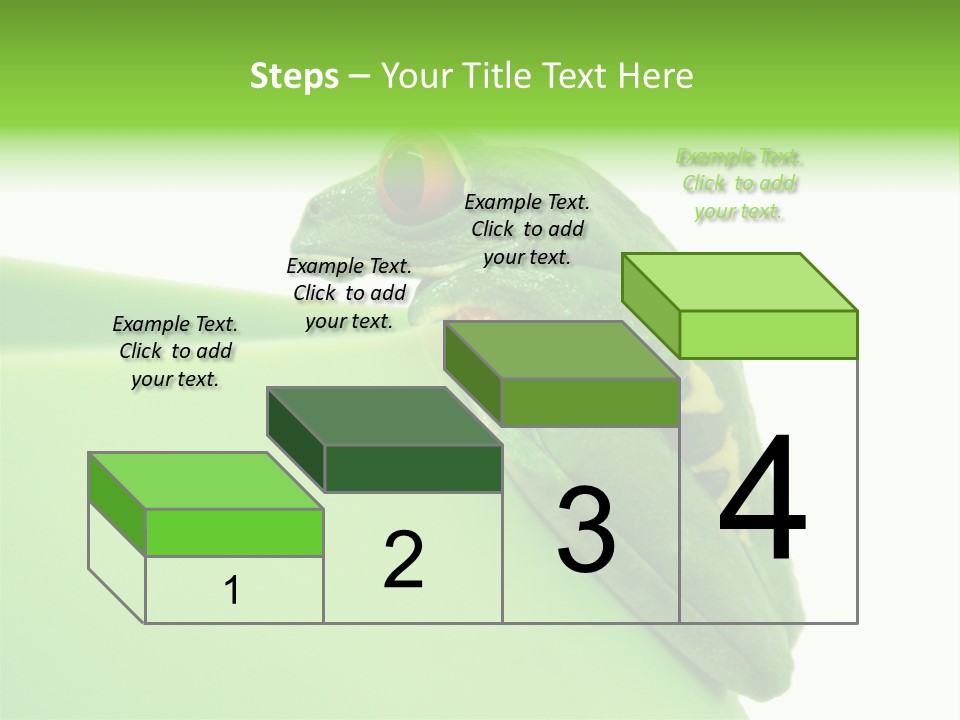 Isolated Animal Green PowerPoint Template