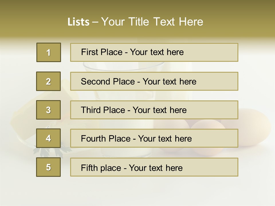 Food Egg Milk PowerPoint Template