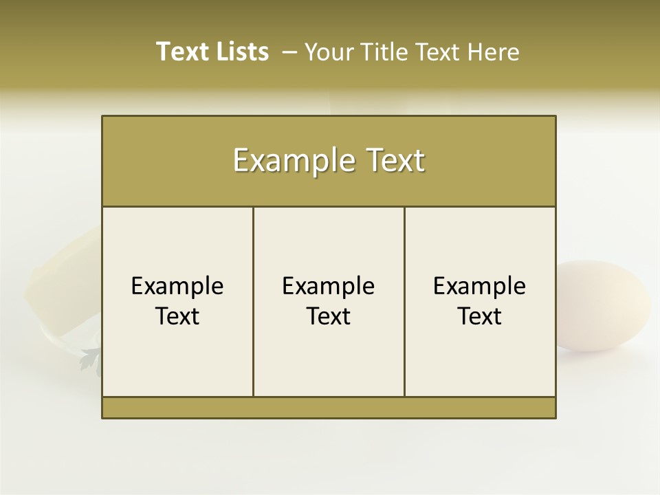 Food Egg Milk PowerPoint Template