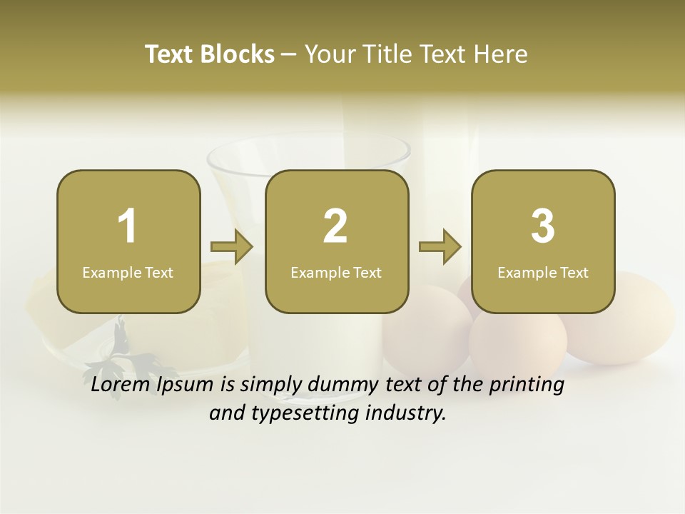 Food Egg Milk PowerPoint Template