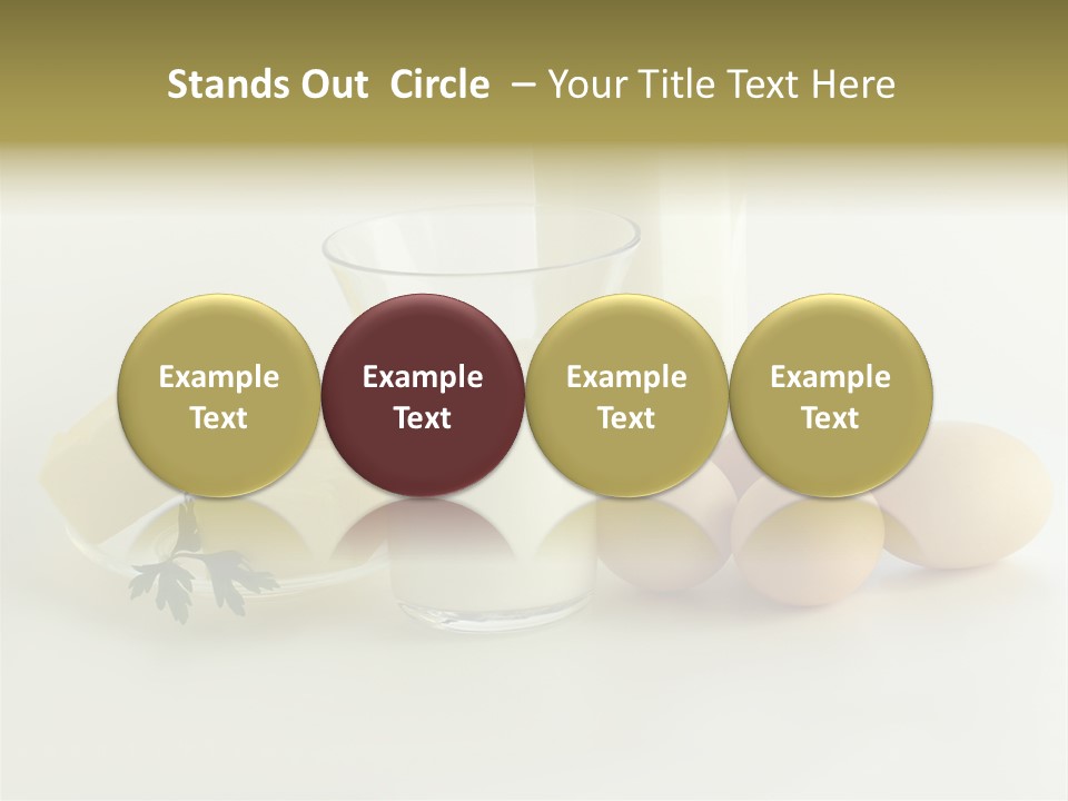 Food Egg Milk PowerPoint Template