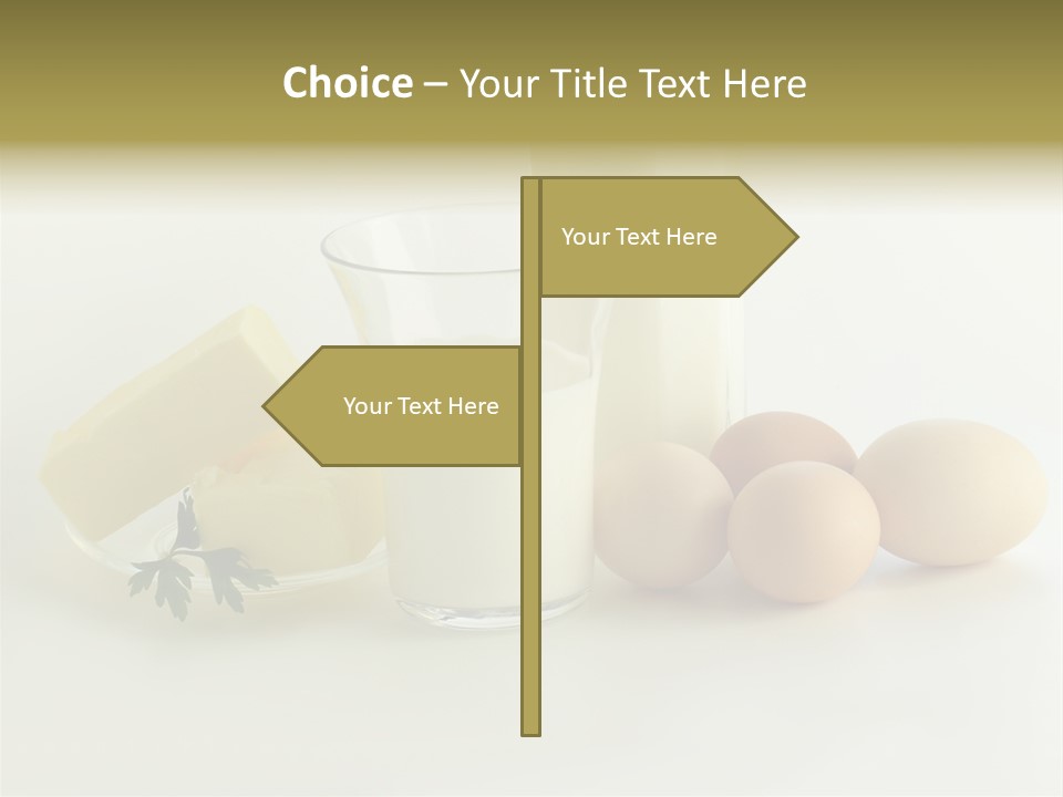 Food Egg Milk PowerPoint Template