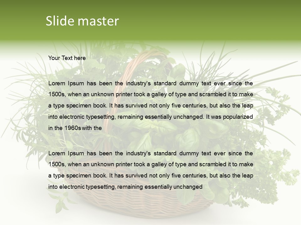 Freshness Eating Garden PowerPoint Template