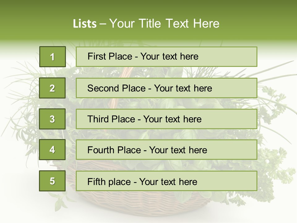 Freshness Eating Garden PowerPoint Template