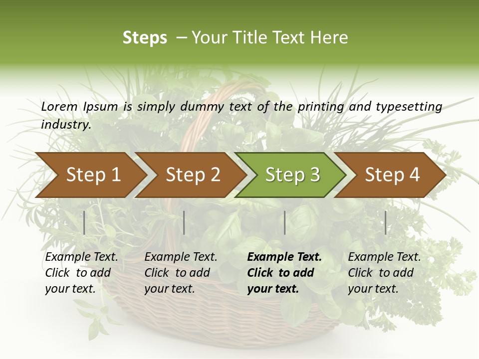 Freshness Eating Garden PowerPoint Template