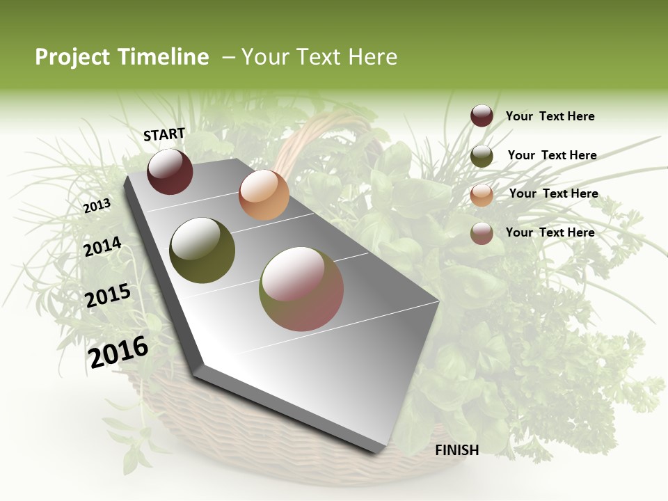 Freshness Eating Garden PowerPoint Template